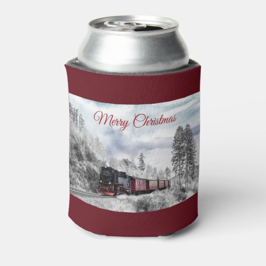  kerstscène in de winter blikjeskoeler (Blikje Achterkant)