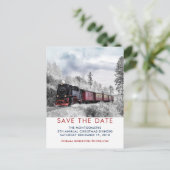 kerstscène in de winter briefkaart (Staand voorkant)