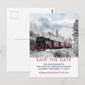 kerstscène in de winter briefkaart (Voorkant / Achterkant)