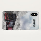 kerstscène in de winter Case-Mate iPhone case (Achterkant (horizontaal))