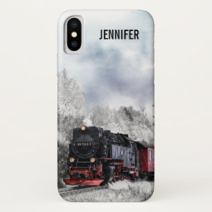  kerstscène in de winter Case-Mate iPhone case