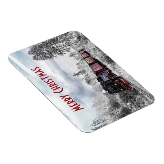  kerstscène in de winter magneet (Rechterzijde)