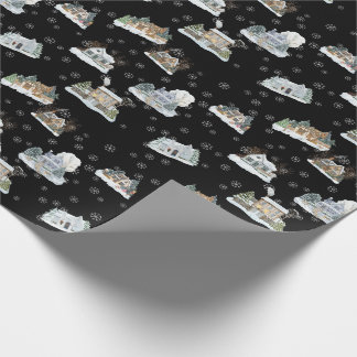 Kerstscène Inpakpapier