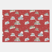 Kerstscène Inpakpapier Set Vel (Voorkant 3)