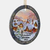 kerstscène keramisch ornament (Rechts)