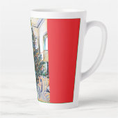 Kerstscène Latte Mok Rood (Rechts)