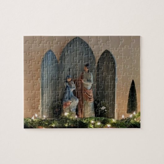 Kerstscène  legpuzzel (Horizontaal)