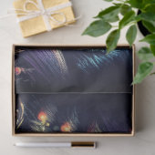 Kerstscène met harde pastel tekening tissuepapier (Geschenk)