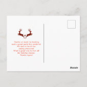 Kerstscene met paardenslee Dank je wel Briefkaart (Achterkant)