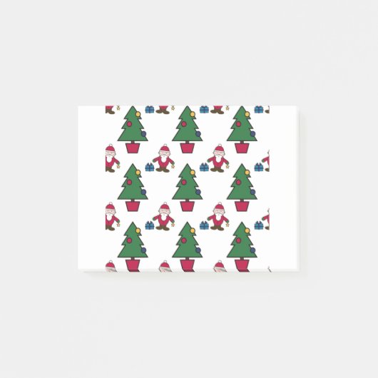 Kerstscène naadloos patroon post-it® notes (Voorkant)