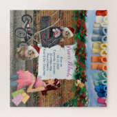 kerstscène Polka-Dot Street Legpuzzel (Horizontaal)