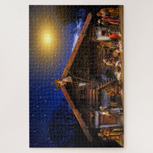 kerstscene Puzzle Legpuzzel (Verticaal)