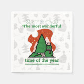 kerstscène servet (Voorkant)