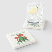 kerstscène stenen onderzetter (Zijkant)