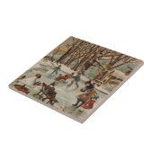  kerstscène tegeltje (Zijkant)