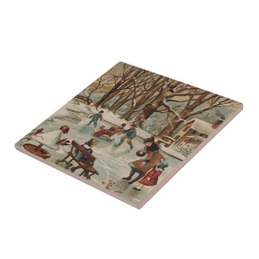  kerstscène tegeltje (Zijkant)