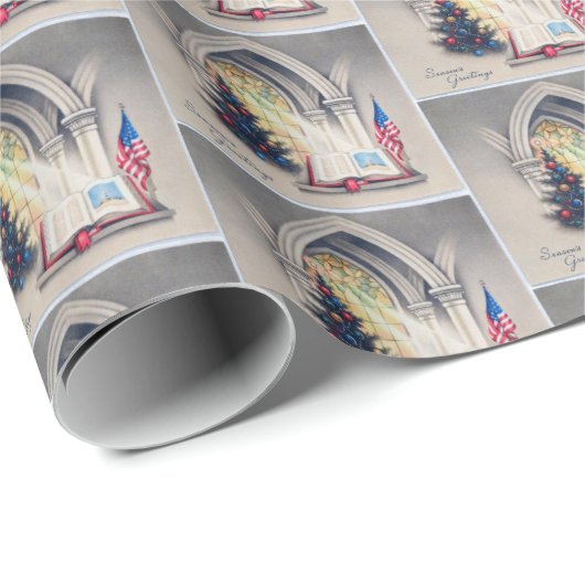  kerstscène uit de Heilige Bijbel van Patriottisch Cadeaupapier (Rol Hoek)