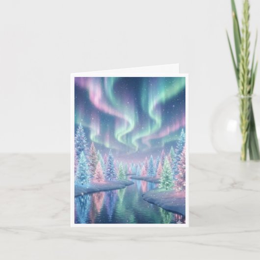 Kerstscènekaart zonder tekst kaart (Voorkant)