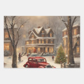 Kerstscènes Inpakpapier Vel (Voorkant)