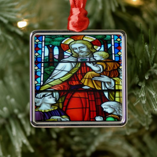 Kerstscènes Metalen Ornament (Boom)