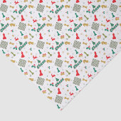 Kerstschaak - Stukken, Boom, Holly, Rendier Tissuepapier (Detail)