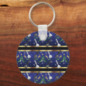 Kerstschaakstukken - Sneeuwvlokken kerstboom Sleutelhanger (Voorkant)