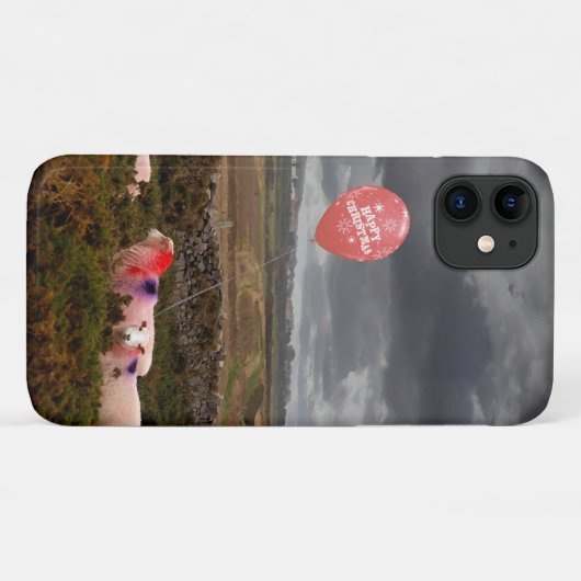 Kerstschaap Case-Mate iPhone Case (Achterkant (horizontaal))