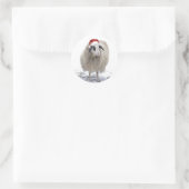 KERSTSCHAAP ENVELOP SEAL ROND STICKER (Tas)