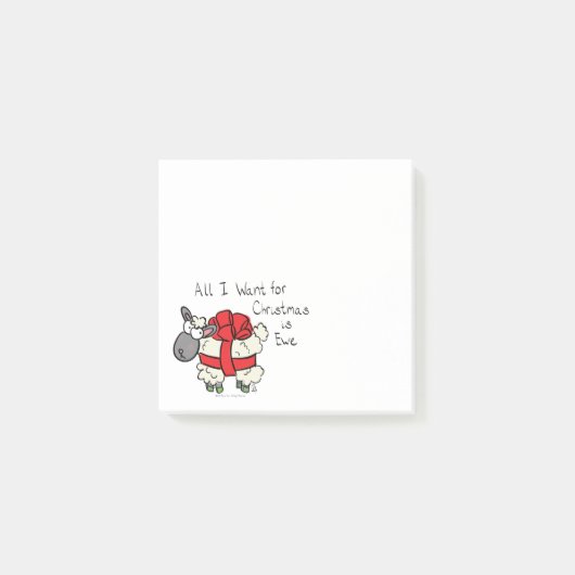 Kerstschaap Kinderen Cartoons Post-it® Notes (Voorkant)