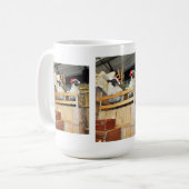 Kerstschaap Koffiemok (Voorkant links)