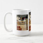 Kerstschaap Koffiemok (Links)
