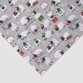 kerstschaap tissuepapier (Detail)
