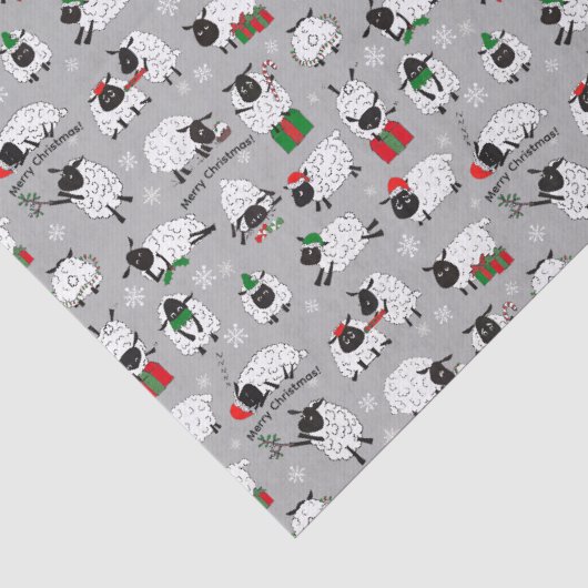 kerstschaap tissuepapier (Detail)