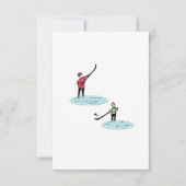 Kerstschaatsen Bedankkaart (Voorkant)