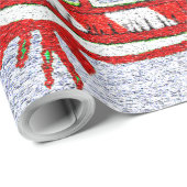 Kerstschaatsen - cadeaupapier (Rol Hoek)