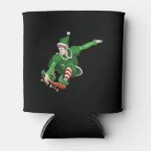 Kerstschaatser Elf Blikjeskoeler (Voorkant)