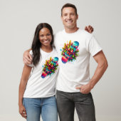 Kerstschaatsplank Rode Strik Denne Takken T-shirt (Unisex)