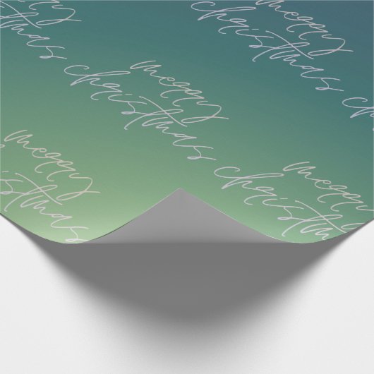 Kerstschaduwen | Verlooptekstombre | Cadeaupapier (Hoek)