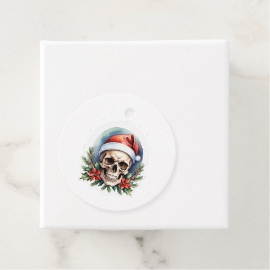 kerstschedel bedankjes labels (In situ)