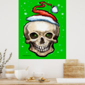 kerstschedel poster (Keuken)