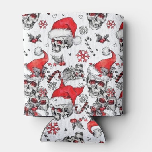 Kerstschedel Santa Koelboxxen - Feestelijk & Fun Blikjeskoeler (Achterkant)