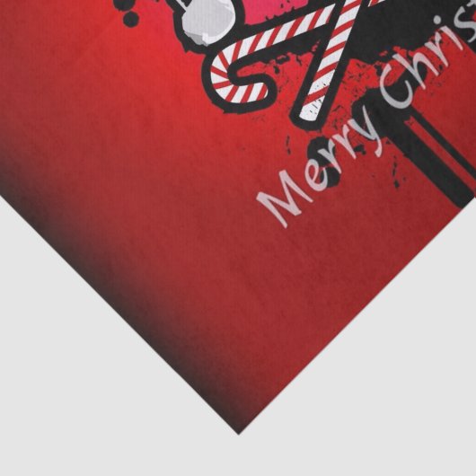 kerstschedel tissuepapier (Detail)