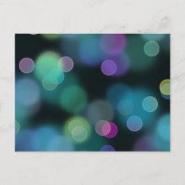 Kerstschemerpatroon in Midnight Blue Briefkaart