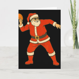 Kerstschijf Golf Vintage Grappige Kerstman Xmas  Kaart