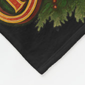 KerstschijfGolf Prettig Kerstfeest  Fleece Deken (Hoek)