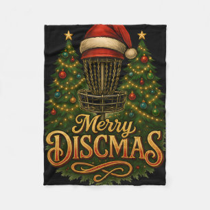 KerstschijfGolf Prettig Kerstfeest  Fleece Deken