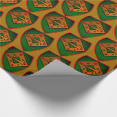 Kerstschild Gold Cadeaupapier (Hoek)