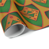 Kerstschild Gold Cadeaupapier (Rol Hoek)