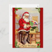 kerstschilder een Briefkaart voor Doll House (Voorkant / Achterkant)