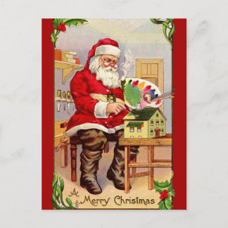 kerstschilder een Briefkaart voor Doll House